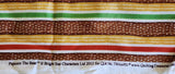 red, brown, and yellow striped quilters cotton fabric, Popcorn the bear fabric, Bright Star characters ltd 2012 for Quilting Treasures