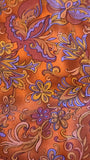 rust and purple cotton fabric, Faberge by Jinny Beyer 2009 RJR fabrics, quality quilters cotton fabric, floral fabric