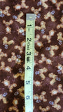 Popcorn the bear fabric, Bright Star characters ltd 2012 for Quilting Treasures, mouse with daisy brown quality quilters cotton fabric