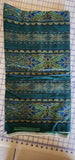 green and blue cotton fabric, Middleburg by Jinny Beyer 2005 RJR fabrics, quality quilters cotton fabric, striped and scroll fabric