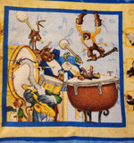 animals playing musical instruments fabric, Untamed Melody Scott Gustafson Licensed to Wilmington Prints, backing fabric, border fabric