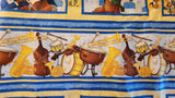 animals playing musical instruments fabric, Untamed Melody Scott Gustafson Licensed to Wilmington Prints, backing fabric, border fabric
