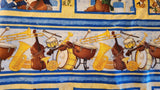 animals playing musical instruments fabric, Untamed Melody Scott Gustafson Licensed to Wilmington Prints, backing fabric, border fabric