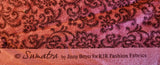 raspberry and maroon cotton fabric, Sumatra by Jinny Beyer RJR fabrics, quality quilters cotton fabric, floral scroll fabric