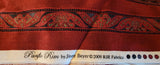 red and green striped floral scroll quality quilters cotton fabric, Pacific Rim by Jinny Beyer 2009 RJR fashion fabrics, Christmas fabric