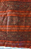 red and green striped floral scroll quality quilters cotton fabric, Pacific Rim by Jinny Beyer 2009 RJR fashion fabrics, Christmas fabric