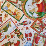 Christmas cotton fabric with a Nutcracker theme, Not a Creature was stirring by Jacqueline Decker 2012 RJR fabrics, sold by the yard