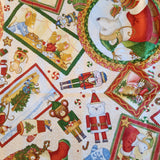 Christmas cotton fabric with a Nutcracker theme, Not a Creature was stirring by Jacqueline Decker 2012 RJR fabrics, sold by the yard