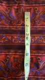 burnt orange and blue cotton fabric, Faberge by Jinny Beyer 2009 RJR fabrics, quality quilters cotton fabric, striped fabric