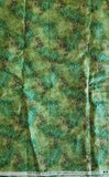 green and silver decorative quality quilters cotton fabric, Gypsy Princess style #E948 by Hoffman California International screen print