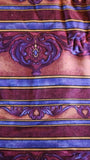purple, burnt orange, maroon cotton quilters fabric, Coventry by Jinny Beyer 2008 RJR fabrics, striped quality quilters cotton fabric