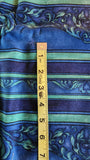 blue and green cotton fabric, Coventry by Jinny Beyer 2008 RJR fabrics, striped quality quilters fabric