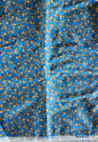 Popcorn the bear fabric, Bright Star characters ltd 2012 for Quilting Treasures, mouse with daisy blue quality quilters cotton fabric