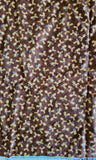 Popcorn the bear fabric, Bright Star characters ltd 2012 for Quilting Treasures, mouse with daisy brown quality quilters cotton fabric