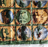wildlife fabric, Pine Lodge David Carter Brown, quality quilters cotton fabric, bear fabric, deer fabric, moose fabric