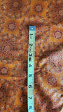 orange, dark red, and gold cotton fabric, Leesa Chandler for Robert Kaufman The Culture Club's passage to India screen print D#11824