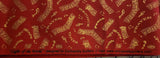 red music quilters cotton fabric, Light of the World designed for Exclusively Quilters, music on a red background with inspirational words