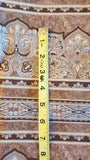 tan and brown striped cotton fabric, Bordering on Brilliance II by Jinny Beyer 2012 RJR fabrics, quality quilters cotton fabric by the yard