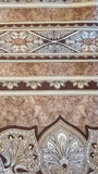 tan and brown striped cotton fabric, Bordering on Brilliance II by Jinny Beyer 2012 RJR fabrics, quality quilters cotton fabric by the yard