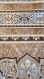 tan and brown cotton fabric, Bordering on Brilliance II by Jinny Beyer 2012 RJR fabrics, quality quilters cotton fabric, striped fabric