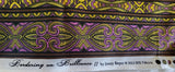 purple and olive green quilters cotton fabric, Bordering on Brilliance II by Jinny Beyer 2012 RJR fabrics, striped fabric, backing fabric