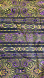 purple and olive green quilters cotton fabric, Bordering on Brilliance II by Jinny Beyer 2012 RJR fabrics, striped fabric, backing fabric