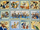 animals playing musical instruments fabric panel, wall hanging, quilt starter