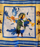 animals playing musical instruments fabric, Untamed Melody Scott Gustafson Licensed to Wilmington Prints, backing fabric, border fabric
