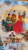Christmas tree fabric, Holiday Treasures by Jinny Beyer 2011 for RJR Fashion Fabrics, quality quilters cotton fabric, Santa, reindeer