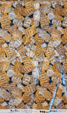 teal sheet music quality quilters cotton fabric, Pitch Perfect by Dan Morris 2011 RJR fabrics, sheet music on a teal blue background
