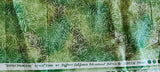 green and silver decorative quality quilters cotton fabric, Gypsy Princess style #E948 by Hoffman California International screen print