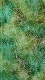 green and silver decorative quality quilters cotton fabric, Gypsy Princess style #E948 by Hoffman California International screen print
