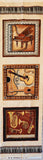 musical instrument quality quilters cotton fabric panel, Perfect Pitch by Dan Morris 2011 RJR fabrics, piano, trumpet, cello, violin, drums