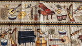 musical instrument row or border quilters cotton fabric by the yard, Perfect Pitch by Dan Morris 2011 RJR fabrics
