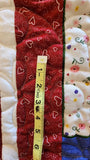 Pink, Purple, and red baby or lap quilt, tummy time quilt, reversible quilt or wall hanging, baby shower gift, Easter gift, fleece blanket