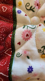 Pink, Purple, and red baby or lap quilt, tummy time quilt, reversible quilt or wall hanging, baby shower gift, Easter gift, fleece blanket
