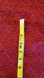red and black feathered swirls quilters cotton fabric by the yard, Basic Realities 1999 by Jinny Beyer for RJR fashion fabrics