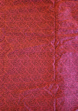 red and black feathered swirls quilters cotton fabric by the yard, Basic Realities 1999 by Jinny Beyer for RJR fashion fabrics