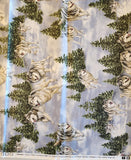 blue and grey wolf quilters cotton fabric by the yard, Hautman Courtesy of MHS licensing for VIP by Cranston, wildlife fabric