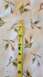 pink rose buds on a cream background floral quilters cotton fabric by the yard, 1923 Fuchsia by Jackie Robinson and Maywood Studio