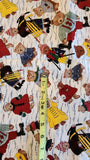 teddy bears in the snow quilters cotton fabric by the yard, Hi-Fashion fabrics Inc. D# Wintertime bears,