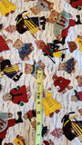 teddy bears in the snow quilters cotton fabric by the yard, Hi-Fashion fabrics Inc. D# Wintertime bears,
