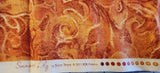 peachy orange swirled quilters cotton fabric by the yard, Summer Lily by Jinny Beyer 2011 RJR Fabrics