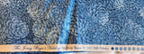 Blue pinecone quilters cotton fabric by the yard, The Jinny Beyer's Holiday by Jinny Beyer 2012 RJR Fabrics