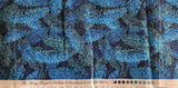 Blue and green pine branches quilters cotton fabric by the yard, The Jinny Beyer's Holiday by Jinny Beyer 2012 RJR Fabrics