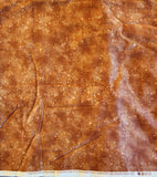 rust colored variegated snowflake quality quilters cotton fabric by the yard, Hugs and Holly by Kelly Mueller Wooden Bear Red Rooser Fabrics