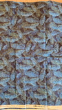 Blue and green pine branches quilters cotton fabric by the yard, The Jinny Beyer's Holiday by Jinny Beyer 2012 RJR Fabrics