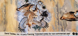 hawk wildlife quilters tan fabric by the yard, David Textiles Inc Larry Fanning, wildlife fabric