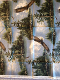 Eagle quilters cotton fabric by the yard, James Hautman Courtesy of MHS licensing for VIP by Cranston, wildlife fabric