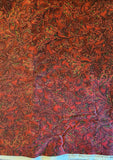 Red and green swirl quilters cotton fabric by the yard, The Jinny Beyer's Holiday by Jinny Beyer 2012 RJR Fabrics